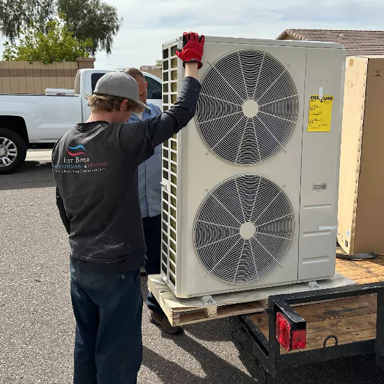 DUCTLESS HVAC SYSTEM IN PACKAGING