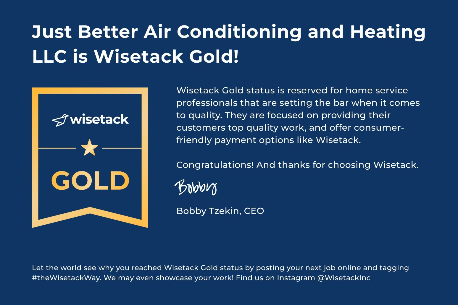 img of Just Better Air Conditioning and Heating LLC certificate 1 1